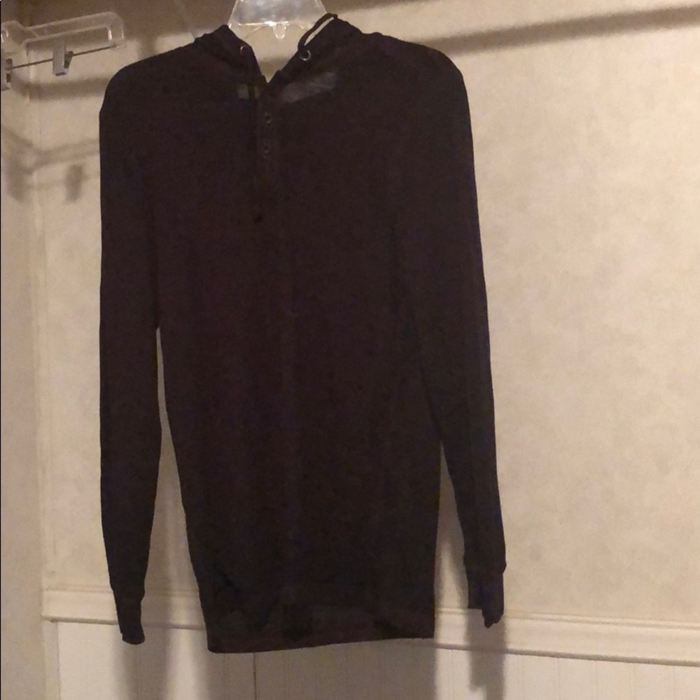 Burgundy and black hoodie unisex